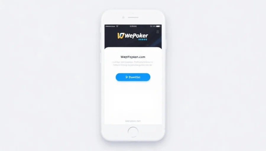 Wepoker官网首页与下载入口示意图